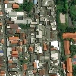Sand Volleyball Court in Surabaya, JI — aerial view