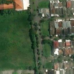 Sand Volleyball Court in Surabaya, JI — aerial view
