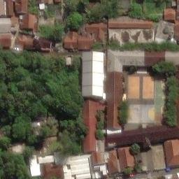 Sand Volleyball Court in Ciamis, JB — aerial view