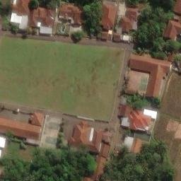 Sand Volleyball Court in Cijeungjing, JB — aerial view