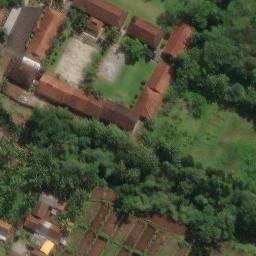 Sand Volleyball Court in Cijeungjing, JB — aerial view