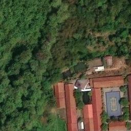 Sand Volleyball Court in Banjar, JB — aerial view