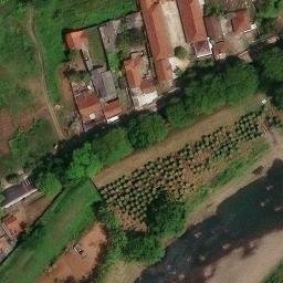 Sand Volleyball Court in Banjar, JB — aerial view