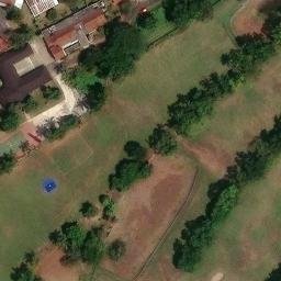 Sand Volleyball Court in Banjar, JB — aerial view