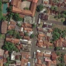 Sand Volleyball Court in Banjar, JB — aerial view
