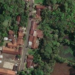 Sand Volleyball Court in Banjar, JB — aerial view