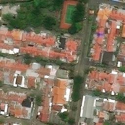 Sand Volleyball Court in Sidoarjo, JI — aerial view