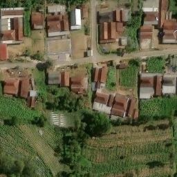 Sand Volleyball Court in Jeruk, JT — aerial view