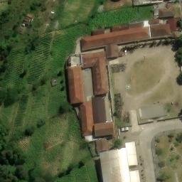 Sand Volleyball Court in Selo, JT — aerial view