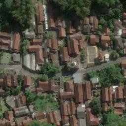 Sand Volleyball Court in Dukun, JT — aerial view
