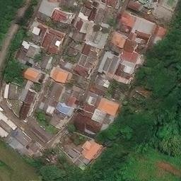 Sand Volleyball Court in Purwojati, JI — aerial view