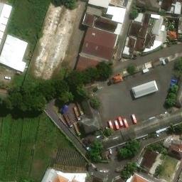 Sand Volleyball Court in Dagen, JT — aerial view