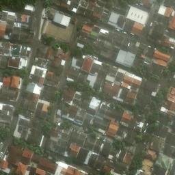 Sand Volleyball Court in Jaten, JT — aerial view