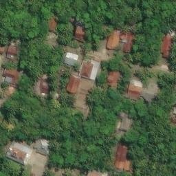 Sand Volleyball Court in Mangunweni, JT — aerial view