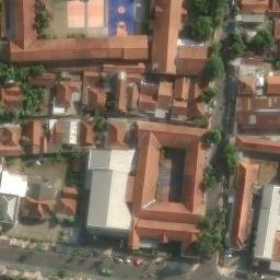 Sand Volleyball Court in Kebumen, JT — aerial view