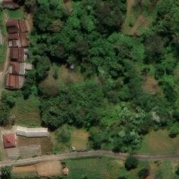 Sand Volleyball Court in Plumpung, JI — aerial view