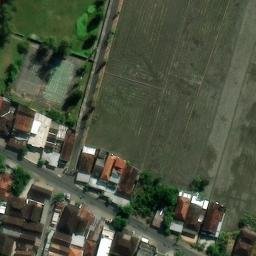 Sand Volleyball Court in Karangdowo, JT — aerial view