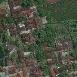 Sand Volleyball Court in Ngemplak, YO — aerial view