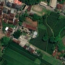 Sand Volleyball Court in Tlogoadi, YO — aerial view