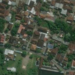 Sand Volleyball Court in Depok — aerial view
