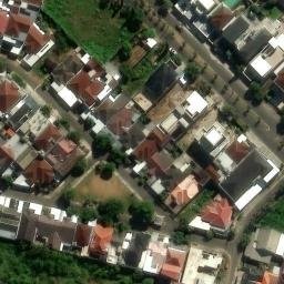 Sand Volleyball Court in Kota Kediri, JI — aerial view
