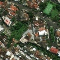 Sand Volleyball Court in Kota Malang, JI — aerial view