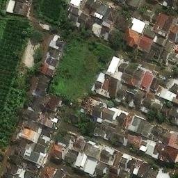 Sand Volleyball Court in Kota Malang, JI — aerial view