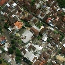Sand Volleyball Court in Kota Malang, JI — aerial view