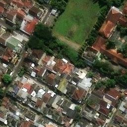 Sand Volleyball Court in Kota Malang, JI — aerial view