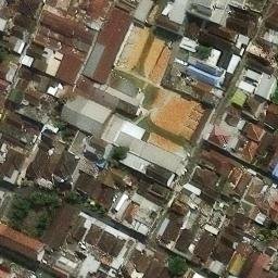Sand Volleyball Court in Kota Malang, JI — aerial view