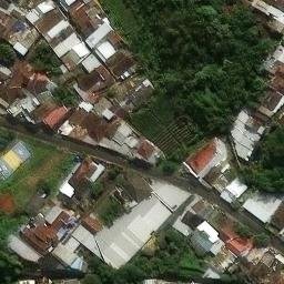 Sand Volleyball Court in Kota Malang, JI — aerial view