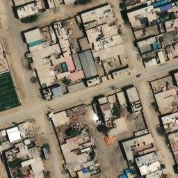Sand Volleyball Court in El Milagro, LAL — aerial view
