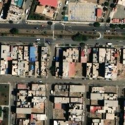 Sand Volleyball Court in Trujillo, LAL — aerial view