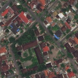 Sand Volleyball Court in Melaya, BA — aerial view