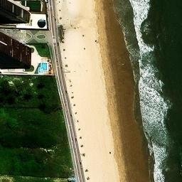 Sand Volleyball Court in Jaboatão dos Guararapes, PE — aerial view