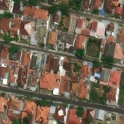 Sand Volleyball Court in Tamanbaru, JI — aerial view