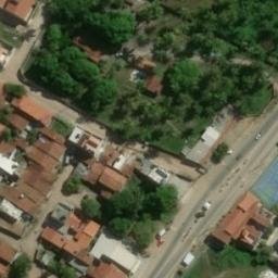 Sand Volleyball Court in Maragogi, AL — aerial view