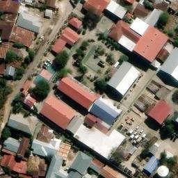 LAPANGAN BOLA VOLI — aerial view