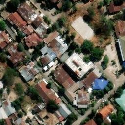 Sand Volleyball Court in Kupang, NT — aerial view