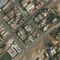 Sand Volleyball Court in Ventanilla, CAL — aerial view