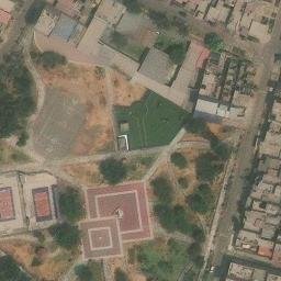 Sand Volleyball Court in Carabayllo, LIM — aerial view
