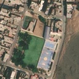Sand Volleyball Court in Los Olivos, LIM — aerial view