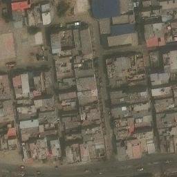 Sand Volleyball Court in San Juan de Lurigancho, LIM — aerial view