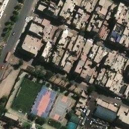 Sand Volleyball Court in Los Olivos, LIM — aerial view