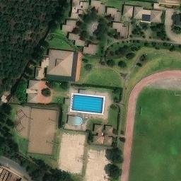 Sand Volleyball Court in Lurigancho, LIM — aerial view