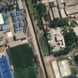 Sand Volleyball Court in Independencia, LIM — aerial view