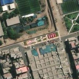 Sand Volleyball Court in Independencia, LIM — aerial view