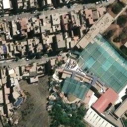 Sand Volleyball Court in Los Olivos, LIM — aerial view
