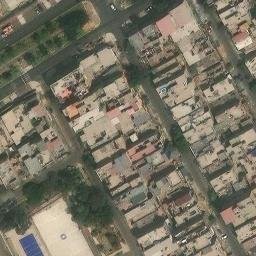 Sand Volleyball Court in San Juan de Lurigancho, LIM — aerial view