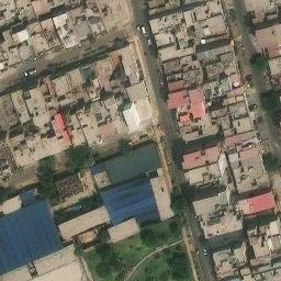 Sand Volleyball Court in San Juan de Lurigancho, LIM — aerial view